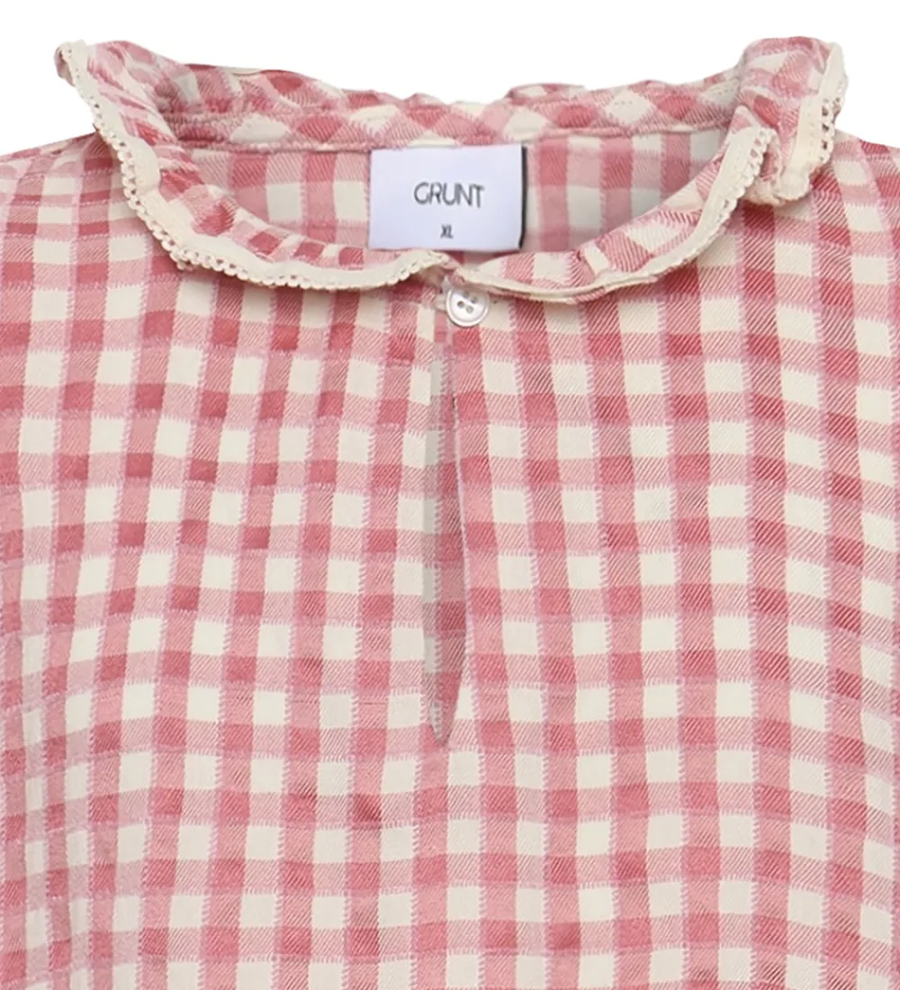 Grunt Toppe*Top - GrArte - Rosa/Hvidternet