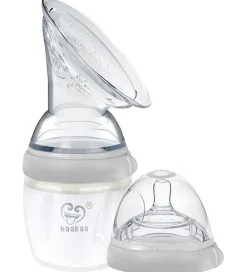 Haakaa Brystpumper*Brystpumpe m. Flaskesut - 160 ml - Grå