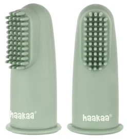 Haakaa Tandbørster*Fingertandbørste - 2-pak - Pea Green