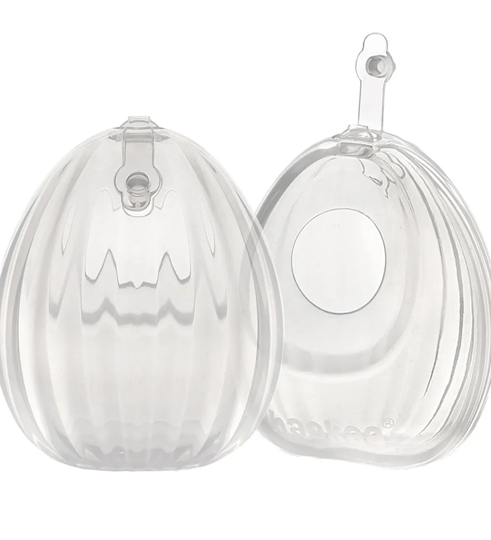 Brystpumper|Amning-Haakaa Mælkeopsamler og Brystpumpe - Musling - 2-pak - 120 ml