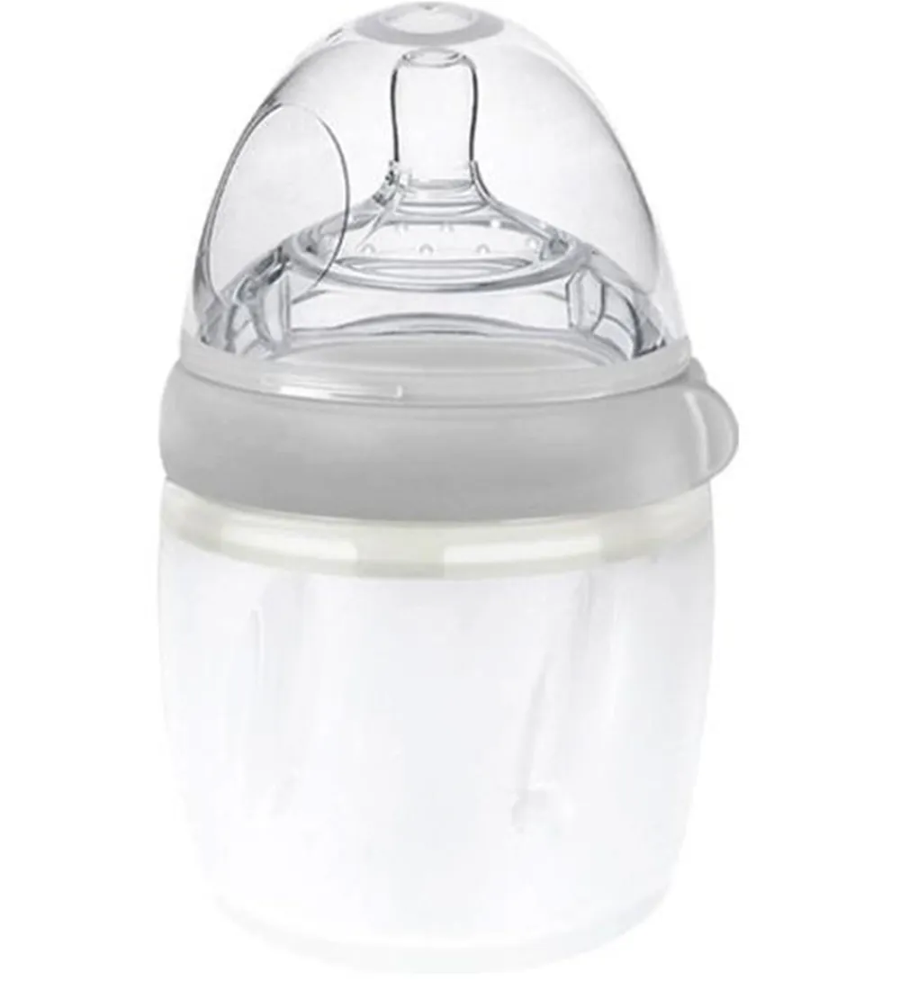 Sutteflasker-Haakaa Sutteflaske - 160 ml - Silikone - Grå