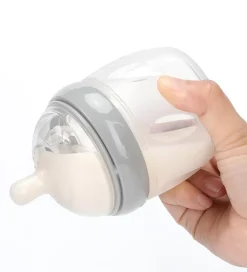 Sutteflasker-Haakaa Sutteflaske - 160 ml - Silikone - Grå