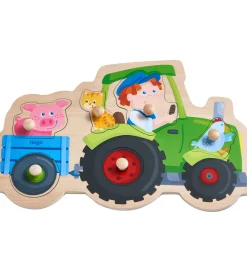 Puslespil-HABA Puslespil - 6 Brikker - Træ - Traktor