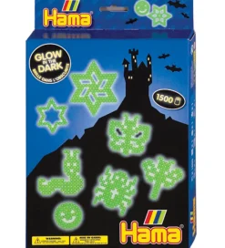 Hama Perler*Midi Gaveæske - 1500 stk - Glow in the Dark