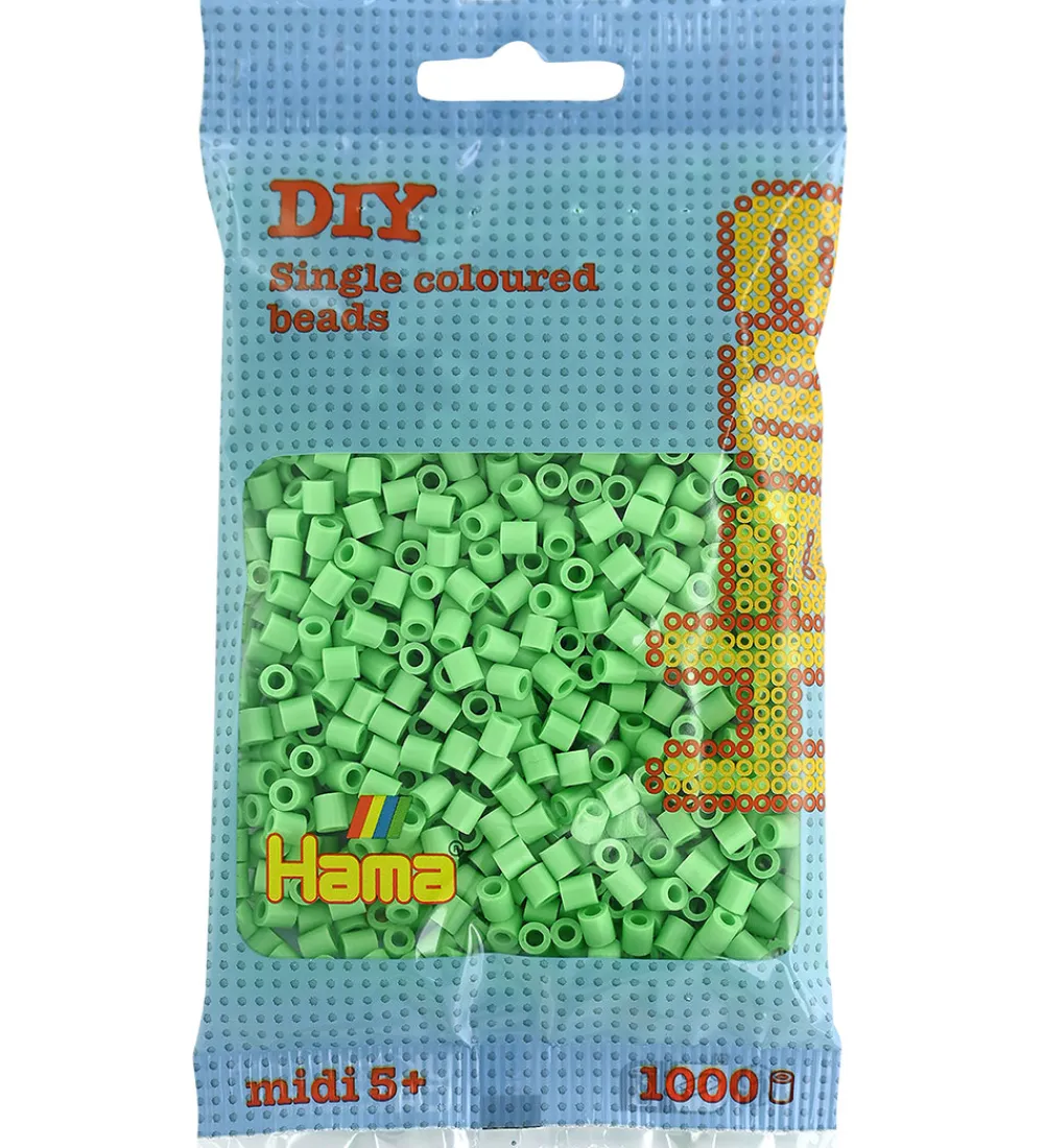 Hama Perler*Midi Perler - 1000 stk. - 115 Klar Grøn