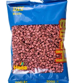 Hama Perler*Midi Perler - 3000 stk. - 111 Mørk Blush