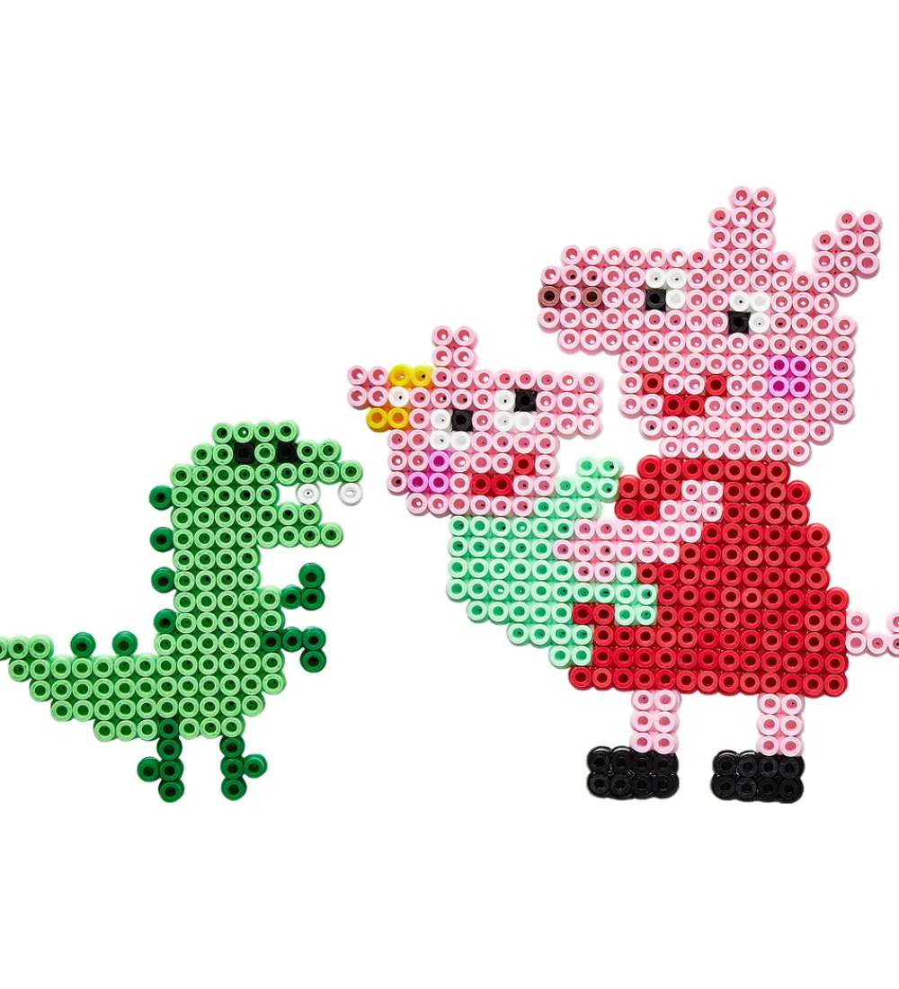 Perler-Hama Midi Perler - Gurli Gris + Lillesøster Evie - 2000 stk.