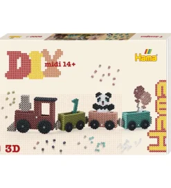 Perler|Fødselsdagstoge-Hama Midi Perlesæt - Art - 3D - 6000 stk. - Fødselsdagstog