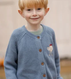 Hanevild Striktrøjer*Cardigan - Strik - Kaj - Blue Blizzard