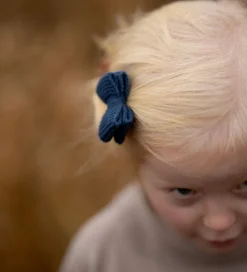 Hårspænder|Hårpynt-Hanevild Hårspænde m. Sløjfe - Strik - Tanja - Ensign Blue