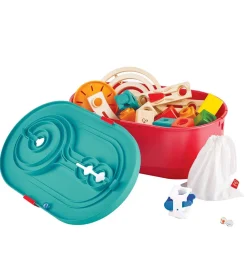 Kuglebaner-Hape Kuglebane - Quadrilla - 66 Dele - Track Bucket Set