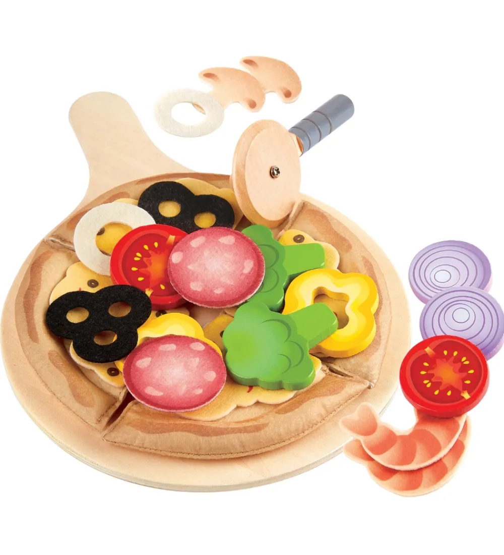 Hape Legekøkken Og Legemøbel*Legemad - 29 dele - Pizza
