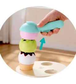 Trælegetøj|Rolleleg-Hape Legesæt - 19 Dele - Ice Cream Buckey Playset