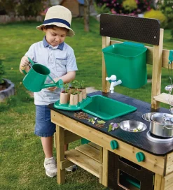 Hape Legekøkken Og Legemøbel*Udekøkken m. Tilbehør - Nature Fun