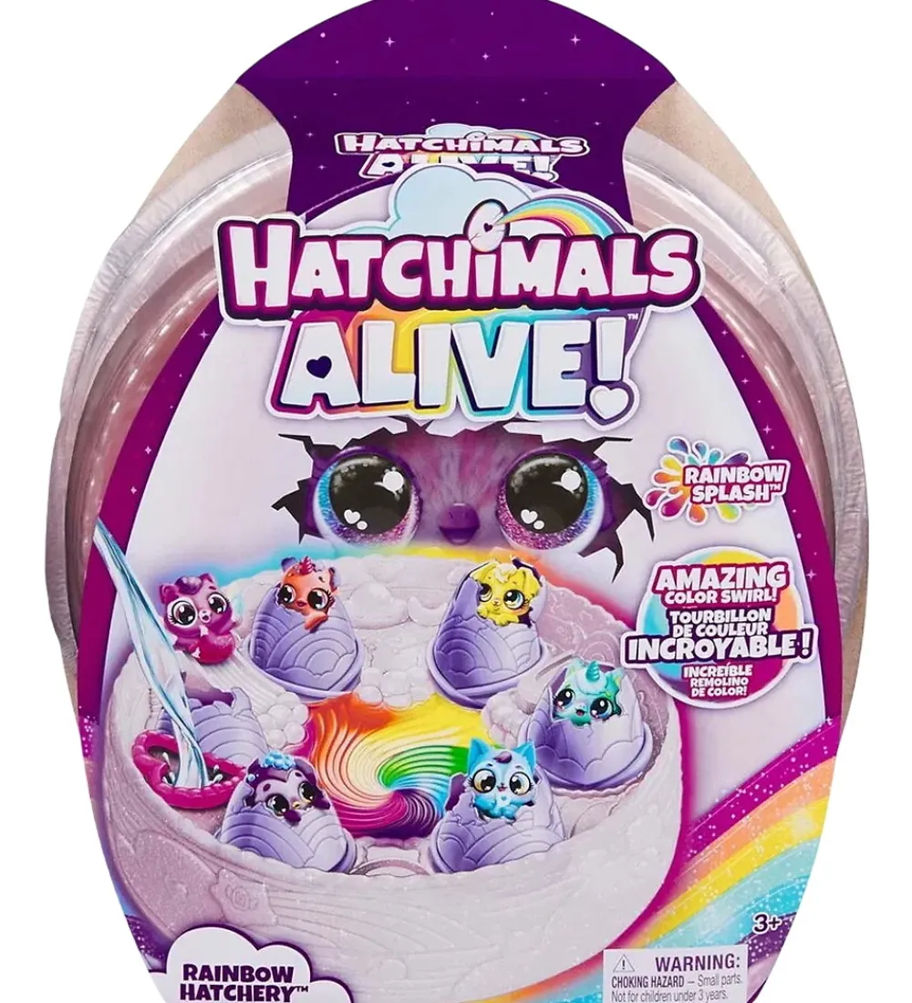 Hatchimals Figurer*Legetøj - Alive Rainbow Hatchery