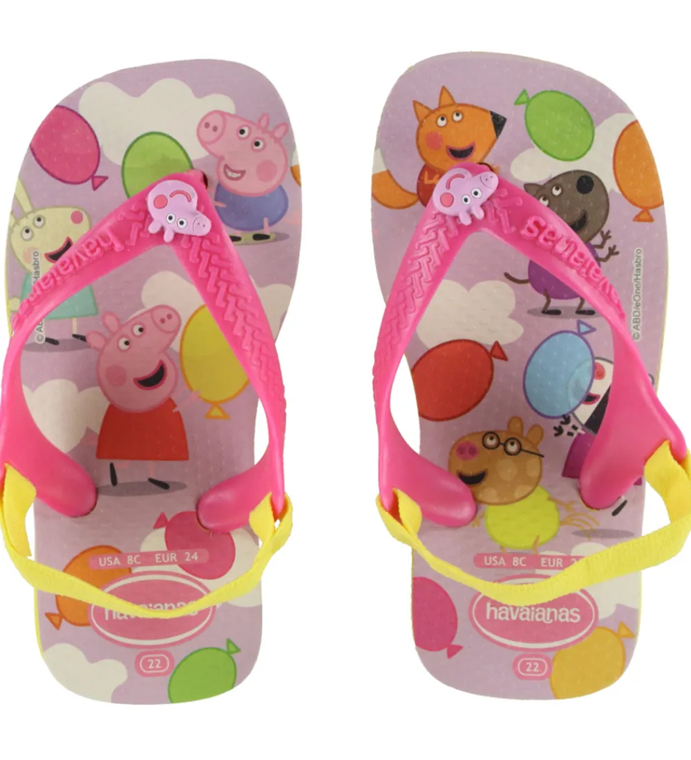 Klipklappere-Havaianas Klipklapper - Baby Peppa Pig - Citrus Yellow