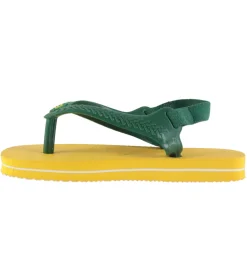 Klipklappere-Havaianas Klipklapper - Baby Brasil Logo II - Pop Yellow/Amazon