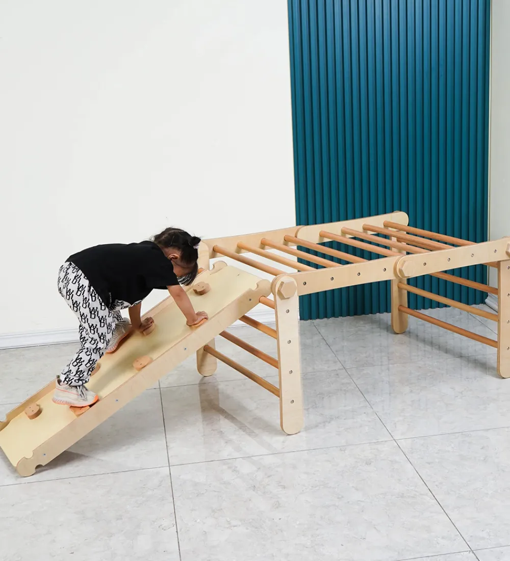 Hemmingsen Kids Trælegetøj|Motorisk Legetøj*Klatrestativ - Alice - 110x45 cm - Natur