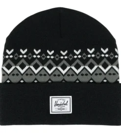 Herschel Huer Og Hatte|Unisex-Tøj*Hue - Strik - Elmer - Black Fair Isle