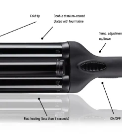 HH Simonsen Hårstyling*Midi Waver - Sort