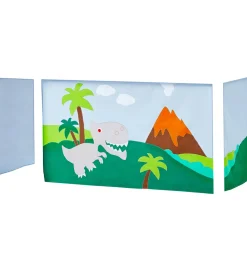 Hoppekids Senge*Forhæng Til Halvhøj Seng - 70x160 cm - Dinosaur