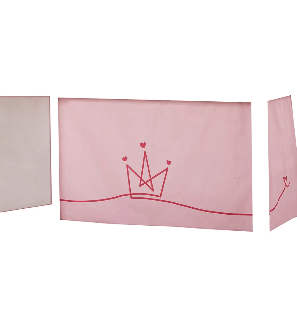 Hoppekids Senge*Forhæng Til Halvhøj Seng - 70x160 cm - Princess