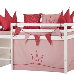 Hoppekids Senge*Forhæng Til Halvhøj Seng - 70x160 cm - Princess