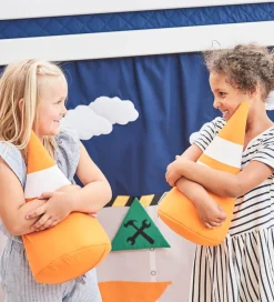 Pyntepuder-Hoppekids Keglesæt - 3-pak - Orange/Hvid