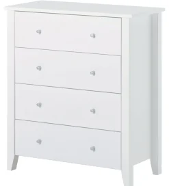 Hoppekids Kommoder*Kommode m. 4 Skuffer - Christian - 94,5x84x40 cm - Hvi
