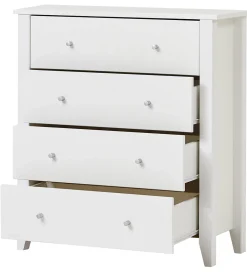 Hoppekids Kommoder*Kommode m. 4 Skuffer - Christian - 94,5x84x40 cm - Hvi