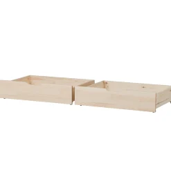 Skuffer|Senge-Hoppekids Skuffer m. Hjul - 2 stk. - 70x160 cm - Natur