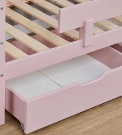 Hoppekids Skuffer*Skuffer m. Hjul - 2 stk. - 70x160 cm - Pale Rose