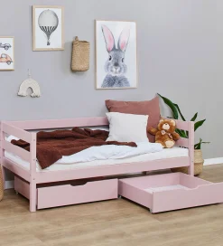 Hoppekids Skuffer*Skuffer m. Hjul - 2 stk. - 70x160 cm - Pale Rose