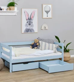 Hoppekids Skuffer*Skuffer m. Hjul - 2 stk. - 70x160 cm - Dream Blue