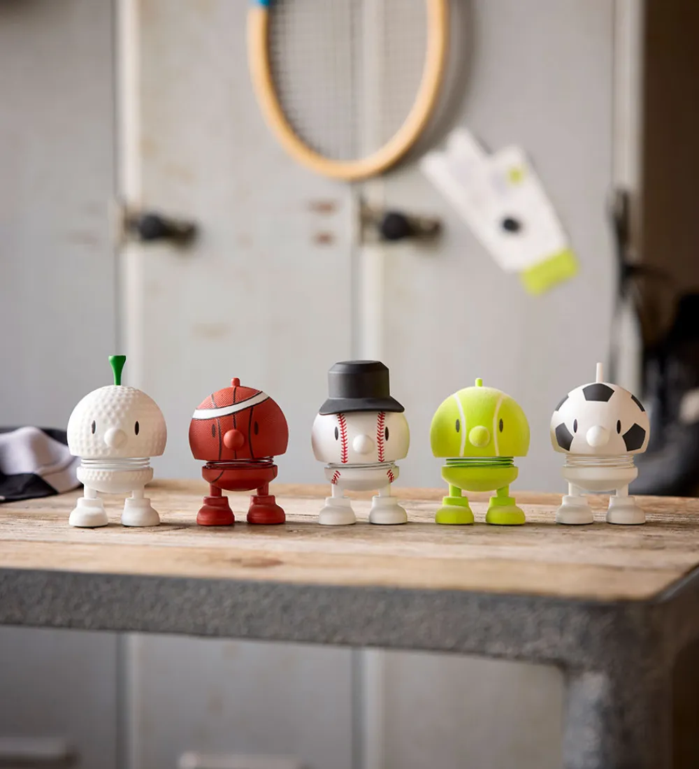 Hoptimist Pyntefigurer*Football Bumble - Small - 7,6 cm - Hvid