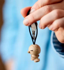 Nøgleringe-Hoptimist Nøglering Bimble - 3 cm - Raw Oak