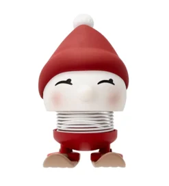 Pyntefigurer-Hoptimist Skiing Bimble - 7,2 cm - Berry