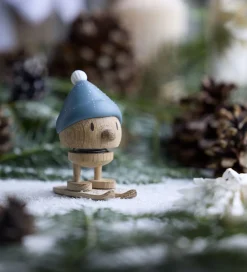 Hoptimist Pyntefigurer|Dekoration*Skiing Bumble - Small - Sky