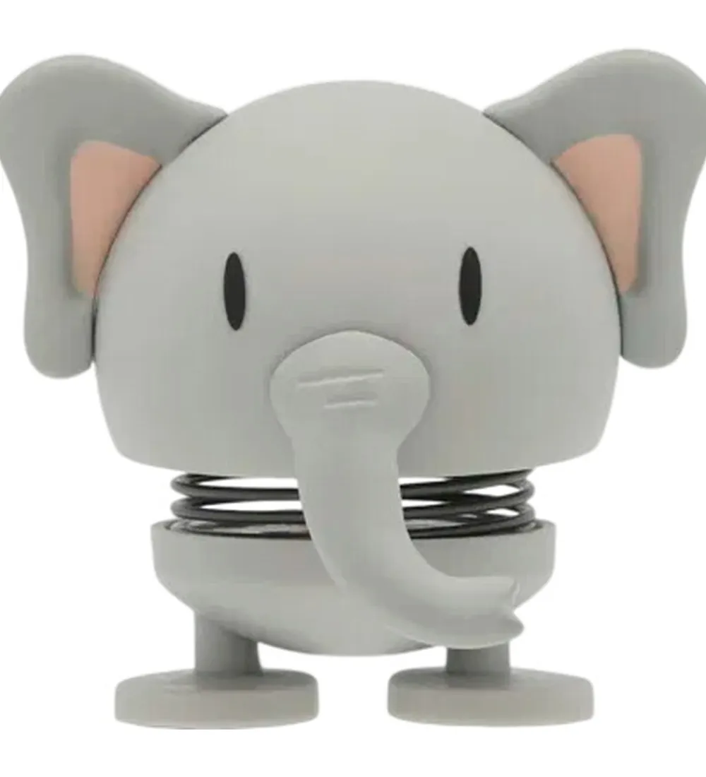 Pyntefigurer|Dekoration-Hoptimist Soft Elephant - 7,6 cm - Grå