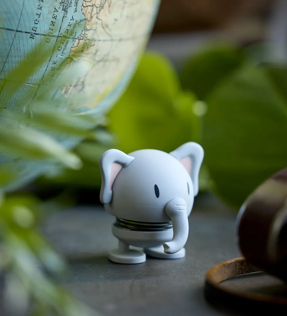 Pyntefigurer|Dekoration-Hoptimist Soft Elephant - 7,6 cm - Grå