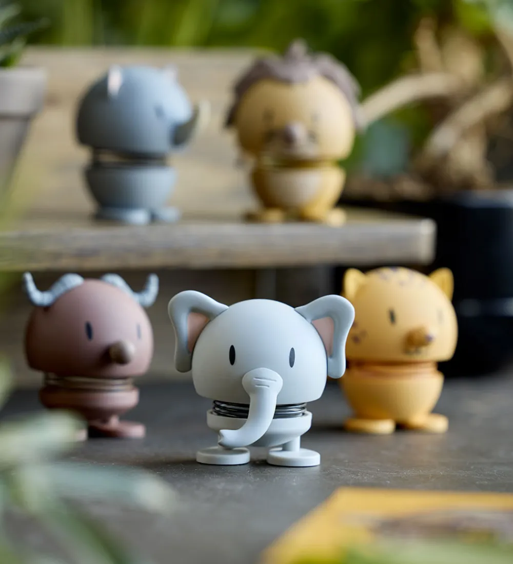 Pyntefigurer|Dekoration-Hoptimist Soft Elephant - 7,6 cm - Grå