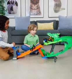 Biler, Tog Og Køretøjer-Hot Wheels Bilbane - Great Bite vs Rageasaur - Dragon Demolition