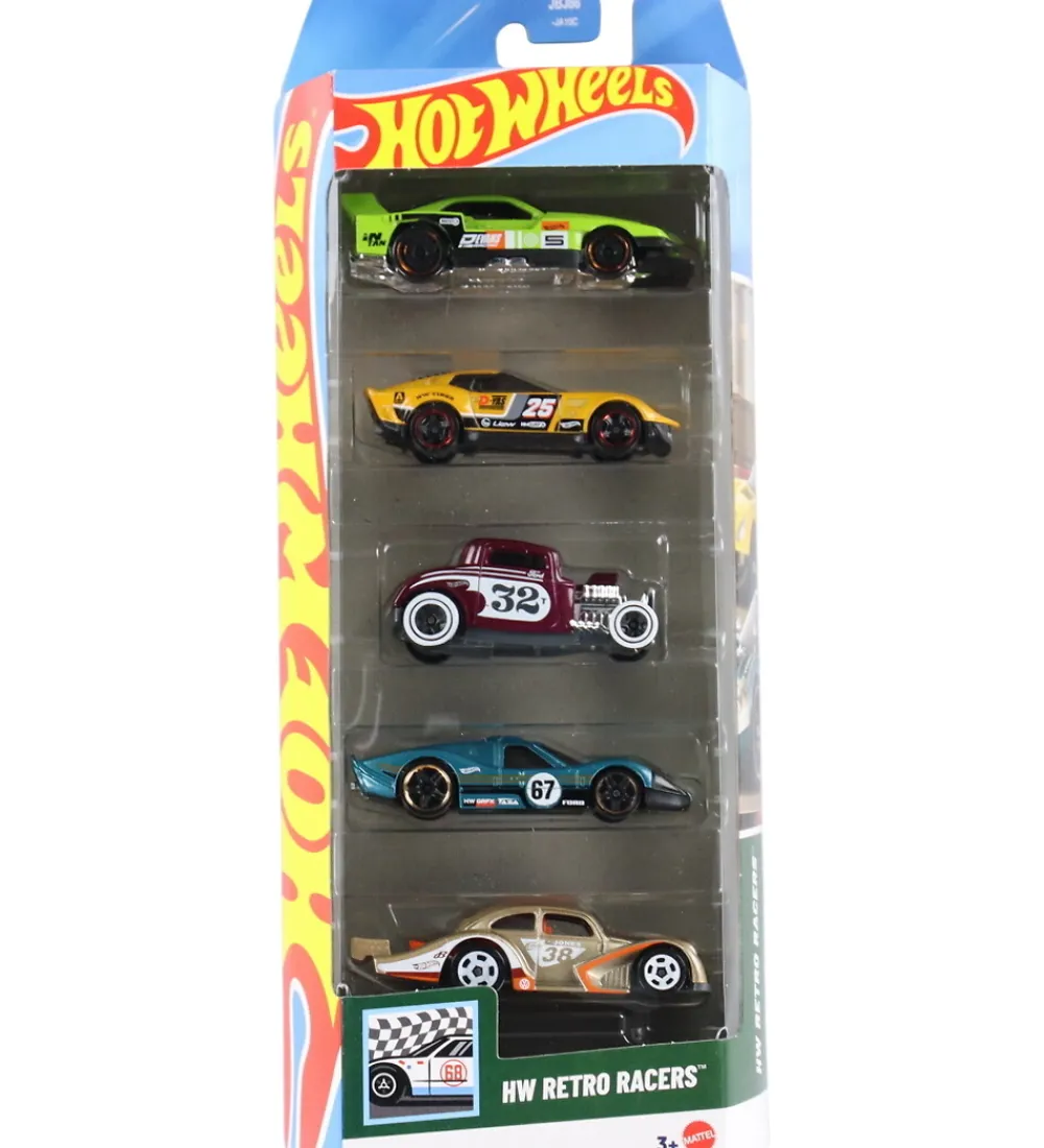 Hot Wheels Biler, Tog Og Køretøjer*Biler - 5-pak - HW Retro Racers