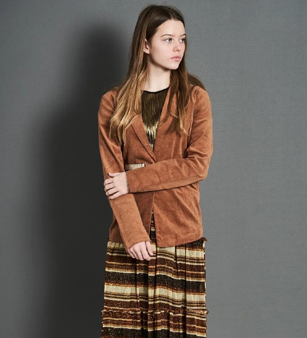 Hound Jakkesæt Og Blazers*Blazer - Fløjl - Light Brown