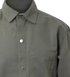 Hound Konfirmationstøj*Skjorte - Linen Blend - Army