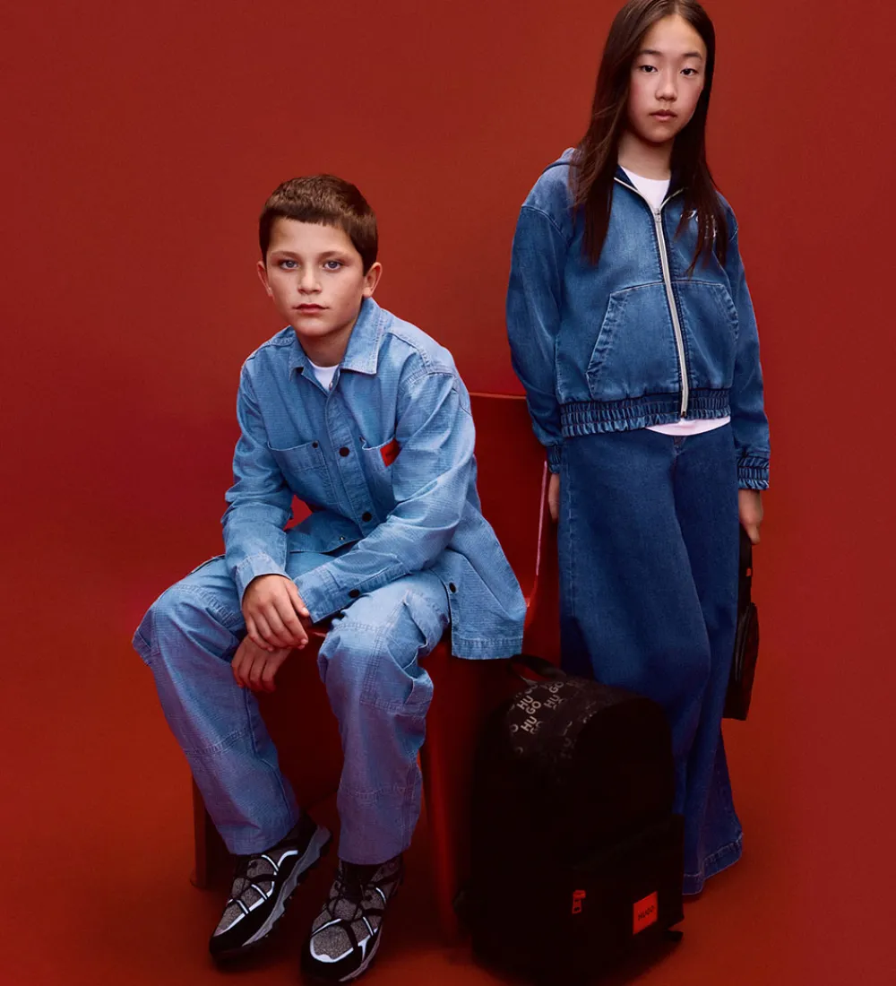 Skjorter-HUGO Skjorte - Denim - Stone Wash