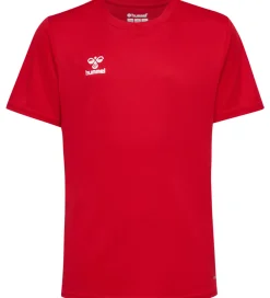 T-Shirts Og Toppe-Hummel Teamsport Hummel T-shirt - HmlEssential Jersey - True Red