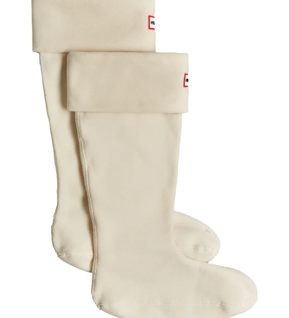 Strømper|Basis-Hunter Fleece Støvlestrømper - Lang - White