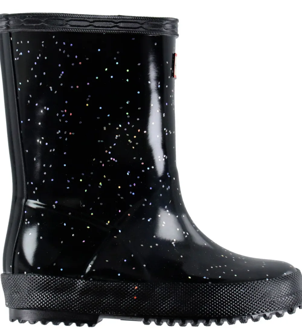 Hunter Gummistøvler*Gummistøvler - Kids First Giant Glitter - Sort