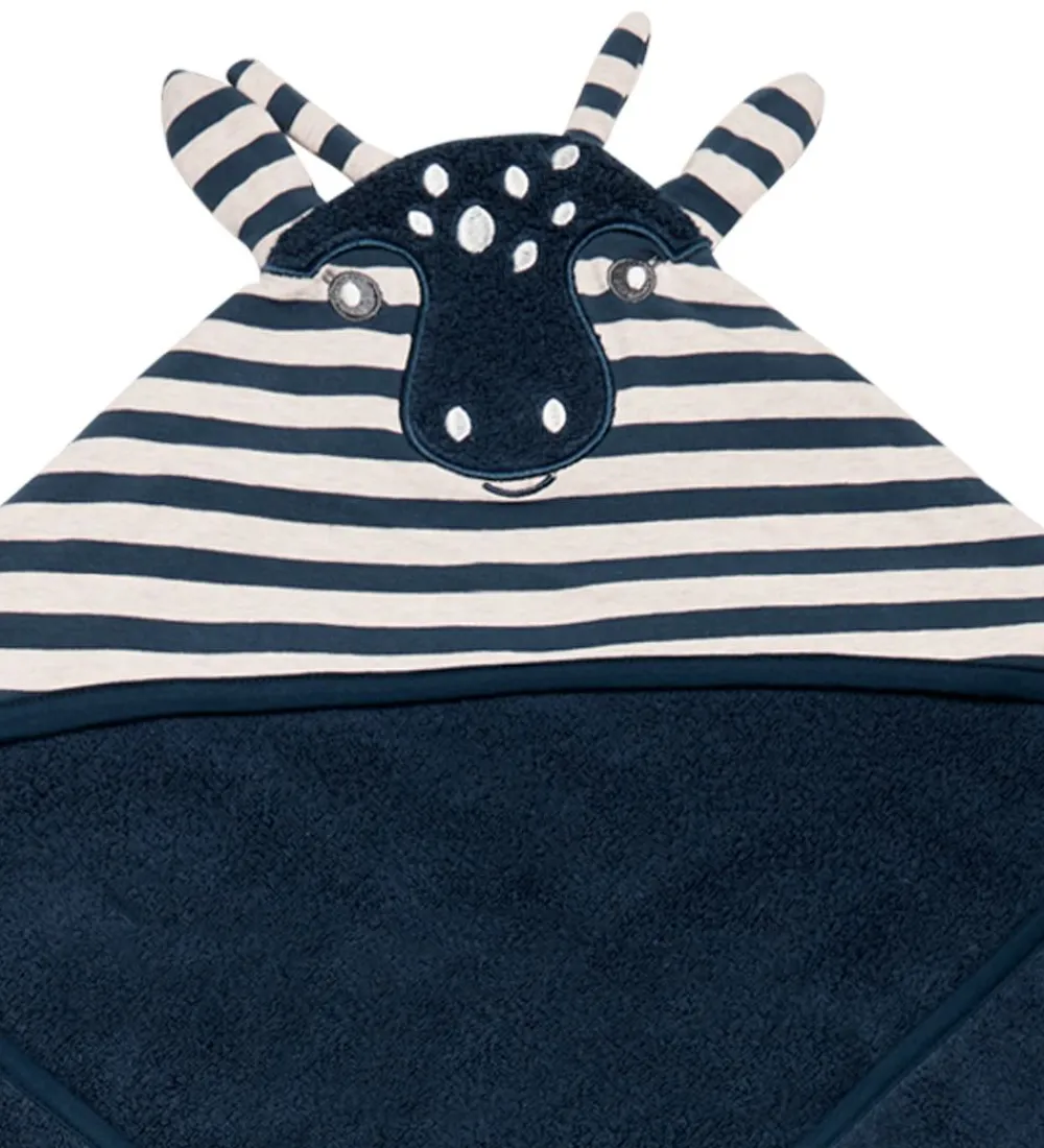 Babyhåndklæde- Og Poncho|Håndklæder-Hust and Claire Babyhåndklæde - 85x85 cm - Filani - Blue Moon